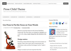Prose Child Theme Prose Child Theme